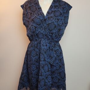 MG Blue print dress